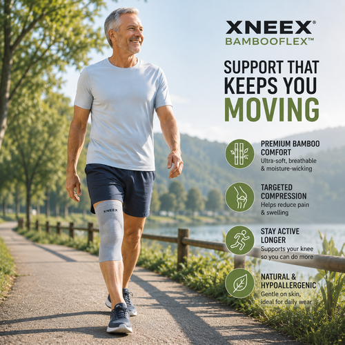 XNEEX BambooFlex™ – שרוול ברך מבמבוק, זוג
