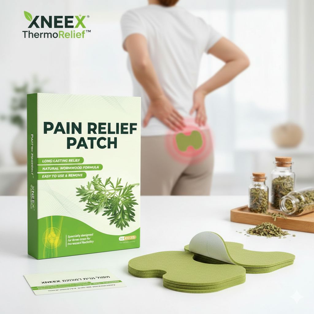 XNEEX ThermoRelief™ מדבקות חימום צמחיות להקלה ממושכת על כאבי שרירים ומפרקים – בכל הגוף